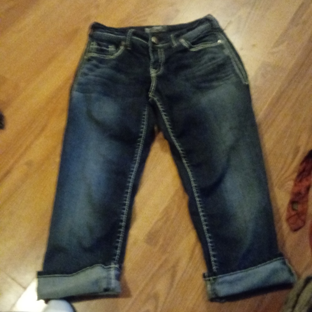 Silver capris